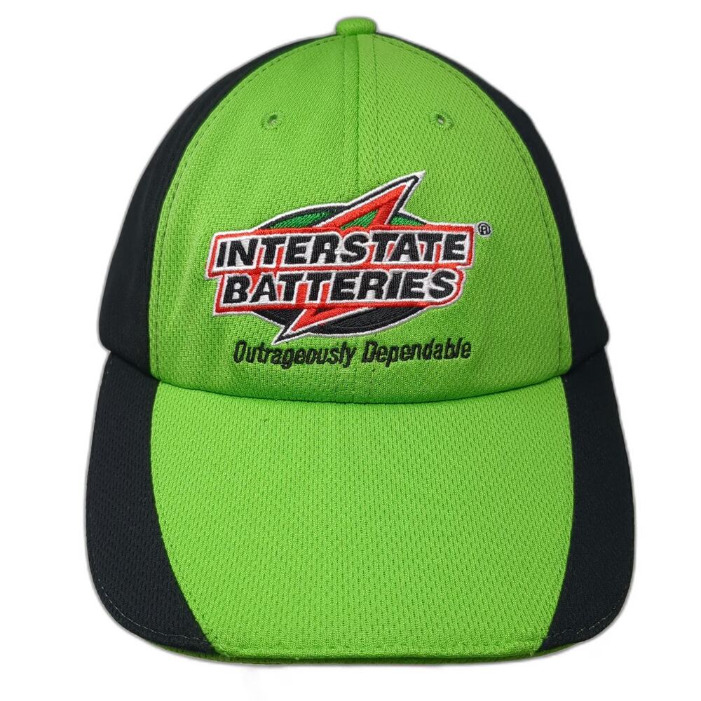 Interstate Batteries Baseball Cap Green Black One Size Team 11.18.20 Embroidered
